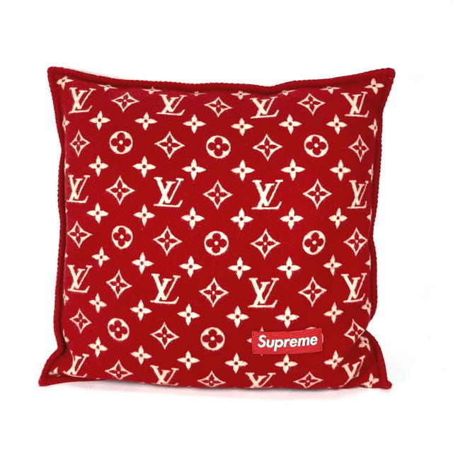 Louis Vuitton LOUIS VUITTON MP1886 SUPREME collaboration Monogram pillow interior cushion - view 2