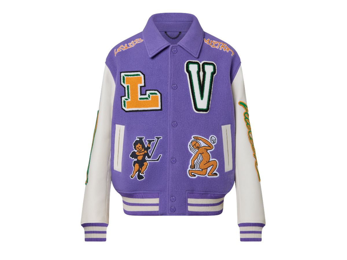 Louis Vuitton Louis Vuitton Multi-Patches Mixed Leather Varsity Blouson