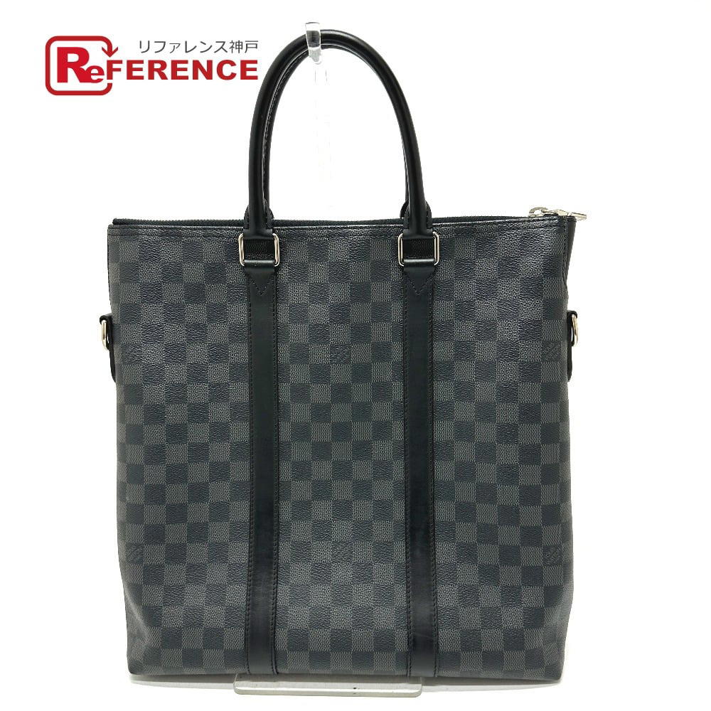 Louis Vuitton LOUIS VUITTON N40000 Damier Graphite Anton Bag Tote Bag