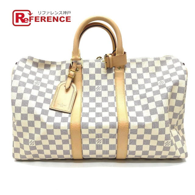 Louis Vuitton LOUIS VUITTON N48223 Damier Azur KeepallBandouliere 45 Duffle Bag Unused - view 1