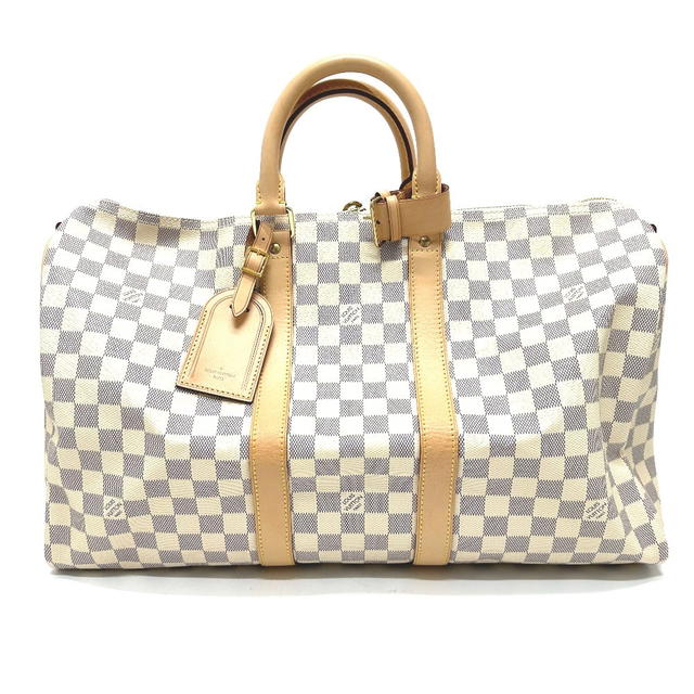 Louis Vuitton LOUIS VUITTON N48223 Damier Azur KeepallBandouliere 45 Duffle Bag Unused - view 2
