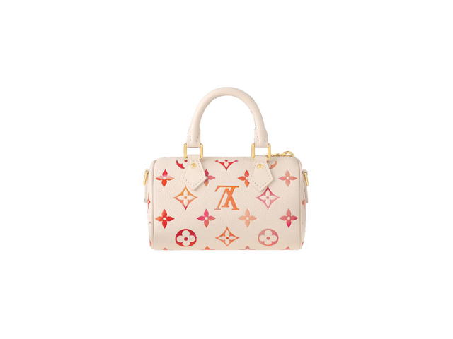 Louis Vuitton Louis Vuitton Nano Speedy In Monogram Empreinte Leather With Gold-Color Hardware Sunrise Aquarelle - view 4