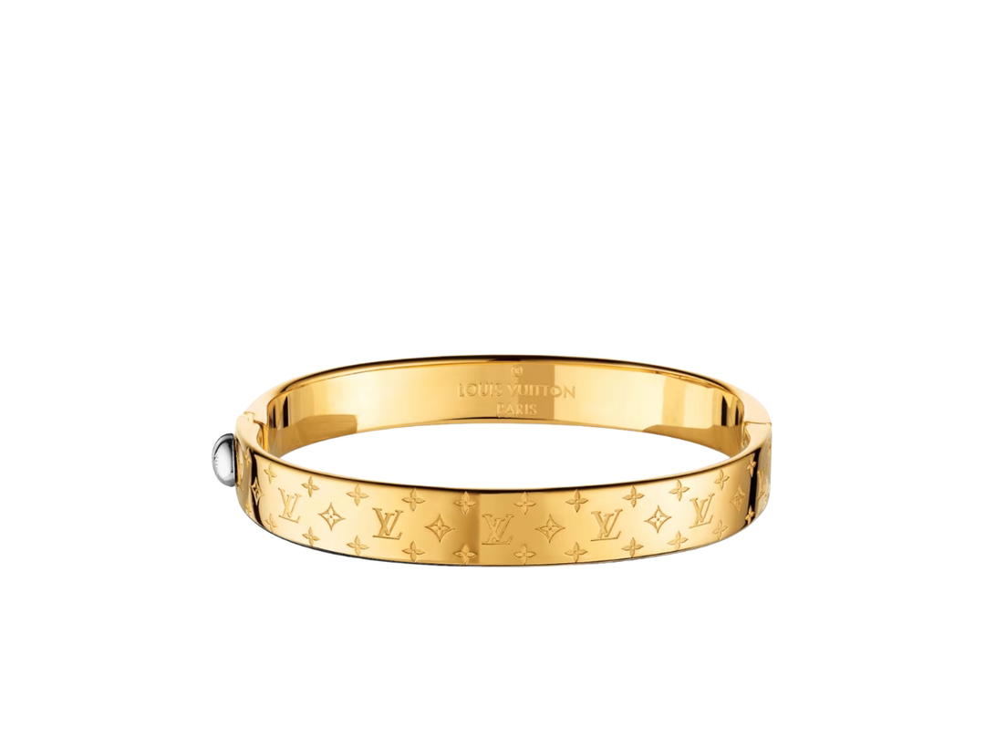 Louis Vuitton Louis Vuitton Nanogram Cuff Brass With Gold Finishing