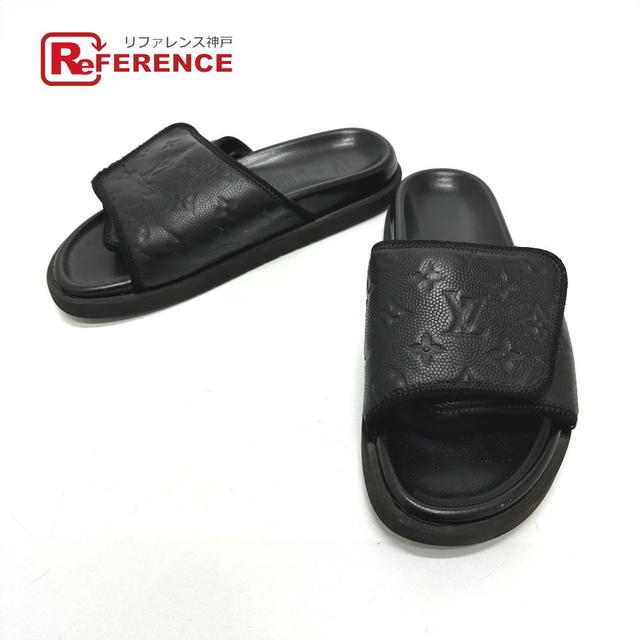 Louis Vuitton LOUIS VUITTON NBA collaboration Miami-Line Mules shoes Sandals Leather Black - view 1