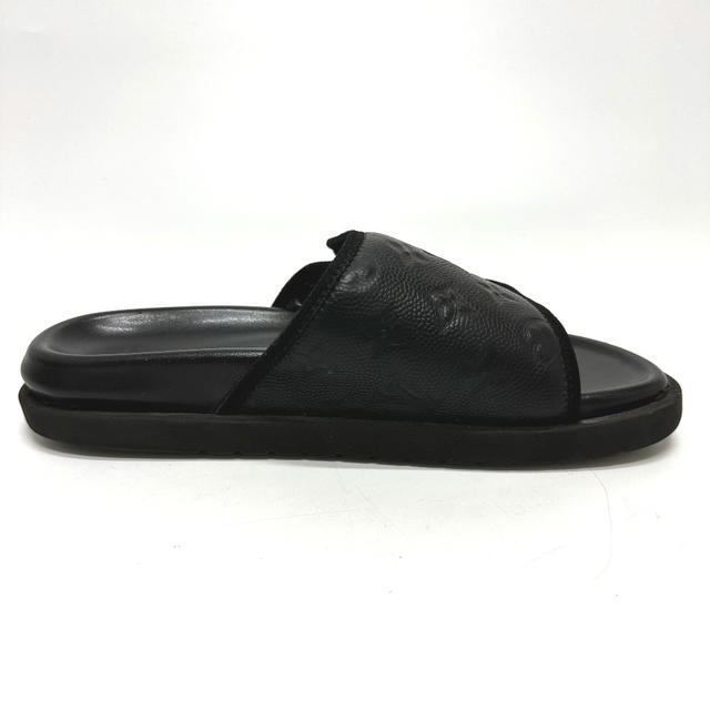 Louis Vuitton LOUIS VUITTON NBA collaboration Miami-Line Mules shoes Sandals Leather Black - view 4