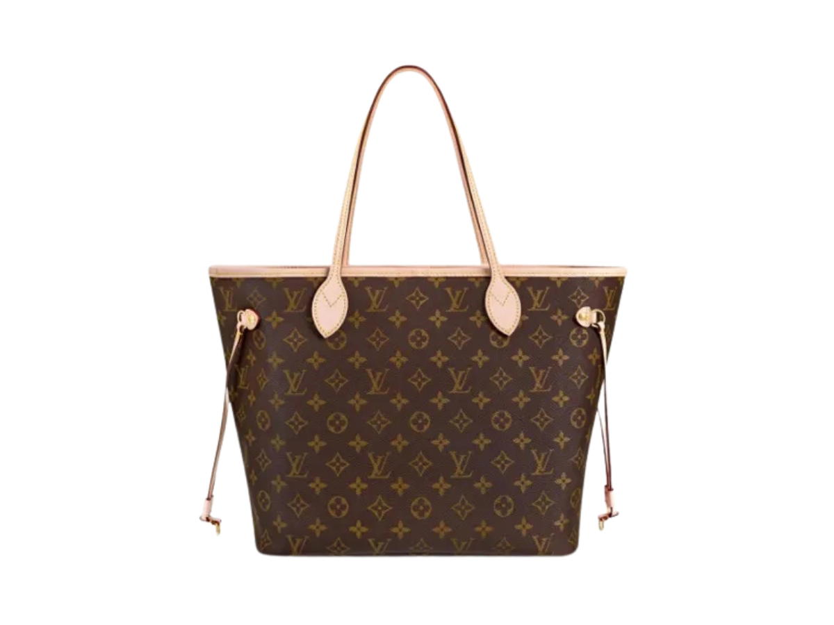 Louis Vuitton Louis Vuitton Neverfull MM Tote Bag In Beige Monogram Coated Canvas With Gold Hardware