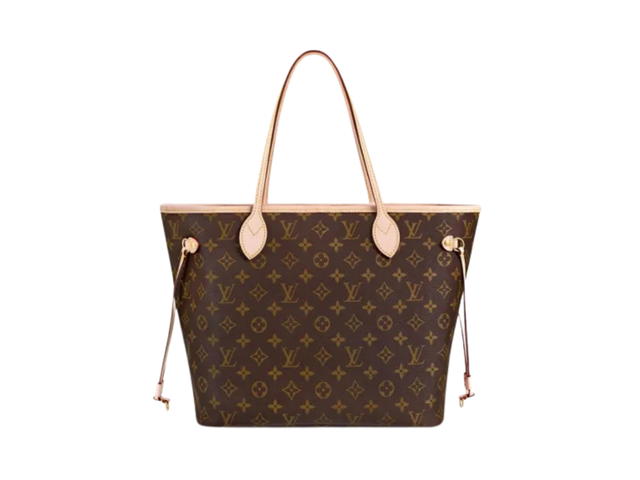 Louis Vuitton Louis Vuitton Neverfull MM Tote Bag In Beige Monogram Coated Canvas With Gold Hardware - view 1