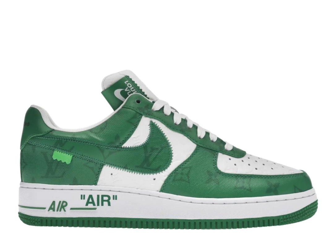 Louis Vuitton Louis Vuitton Nike Air Force 1 Low By Virgil Abloh White Green
