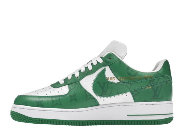 Louis Vuitton Louis Vuitton Nike Air Force 1 Low By Virgil Abloh White Green - view 2
