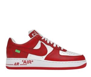 Louis Vuitton Nike Air Force 1 Low By Virgil Abloh White Red