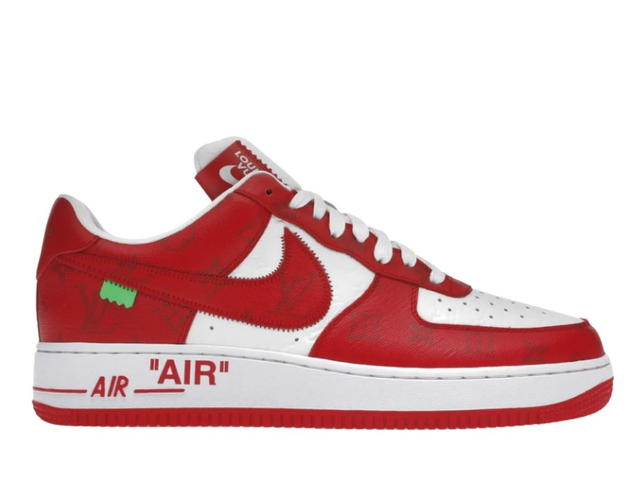 Louis Vuitton Louis Vuitton Nike Air Force 1 Low By Virgil Abloh White Red - view 1