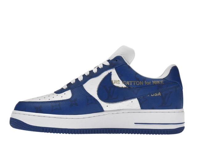 Louis Vuitton Louis Vuitton Nike Air Force 1 Low By Virgil Abloh White Royal - view 2