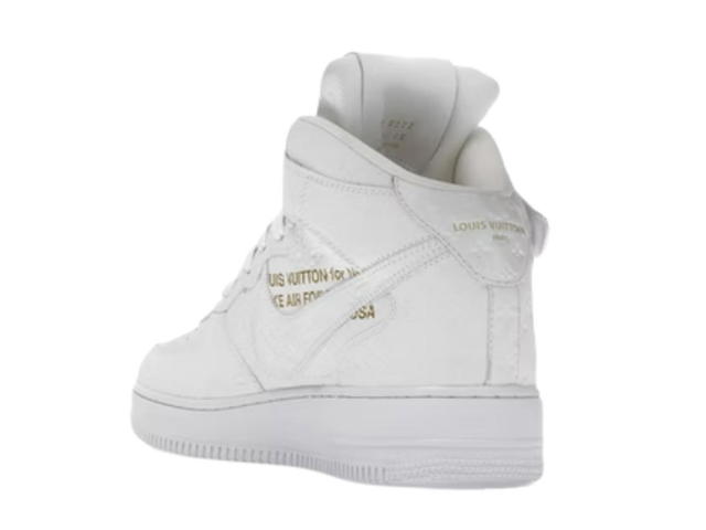 Louis Vuitton Louis Vuitton Nike Air Force 1 Mid By Virgil Abloh White - view 3