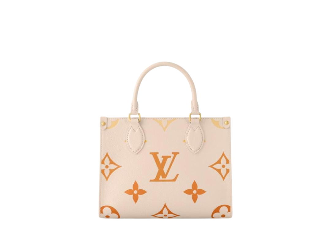 Louis Vuitton Louis Vuitton OnTheGo PM In Monogram Empreinte Embossed Cowhide Leather With Gold-Color Hardware Neutral Gradient