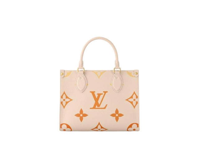 Louis Vuitton Louis Vuitton OnTheGo PM In Monogram Empreinte Embossed Cowhide Leather With Gold-Color Hardware Neutral Gradient - view 2