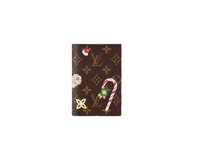 Louis Vuitton Louis Vuitton Passport Cover Monogram Canvas Red Candy Factory pattern - view 1