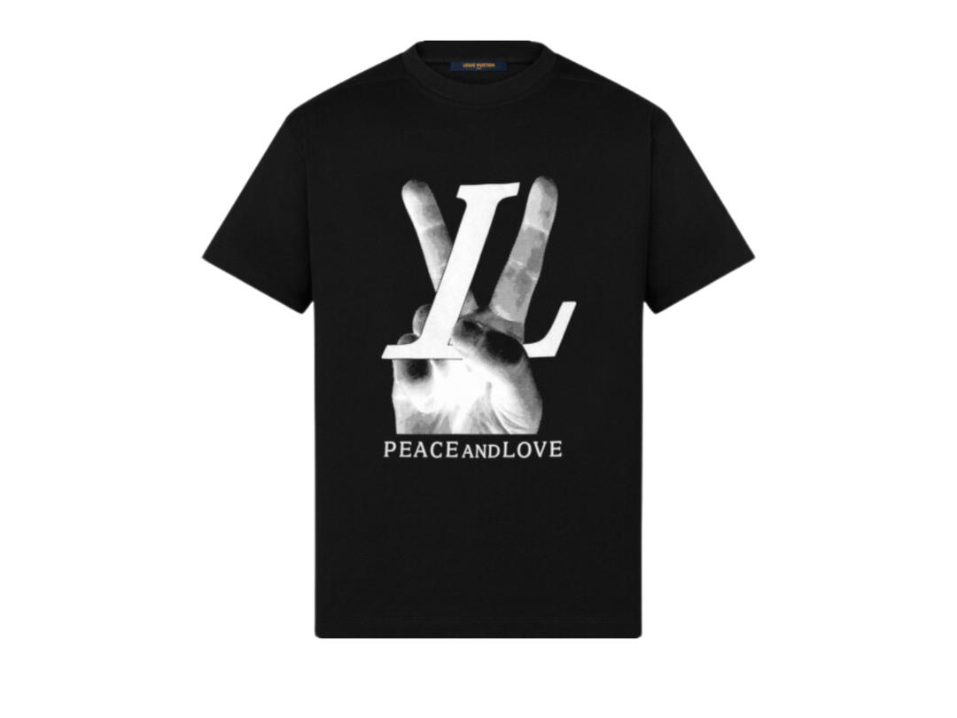 Louis Vuitton Louis Vuitton Peace & Love T-Shirt Black