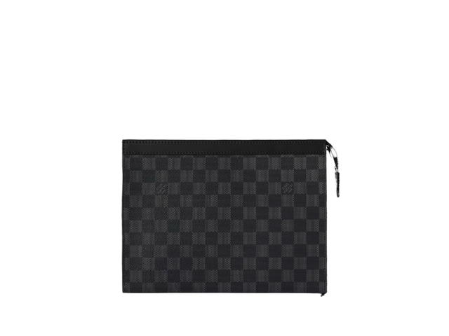 Louis Vuitton Louis Vuitton Pochette Voyage MM In Damier Graphite Coated Canvas With Metal Hardware - view 1