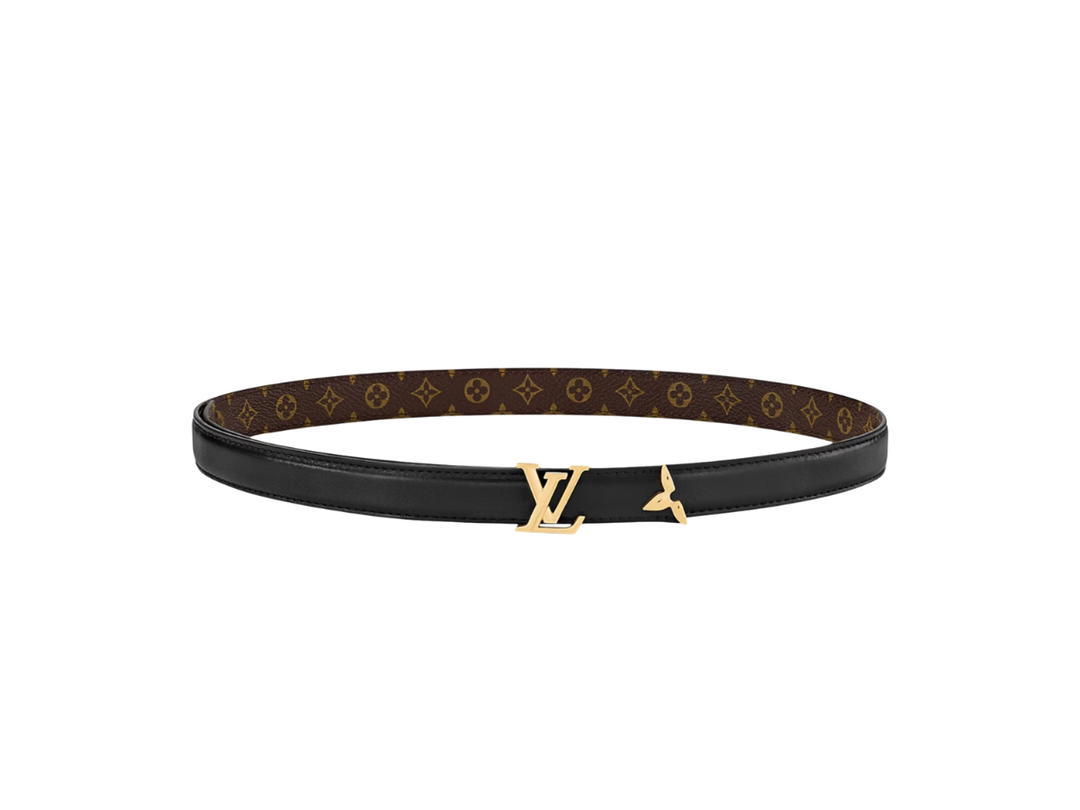 Louis Vuitton Louis Vuitton Pretty LV 20mm Reversible Belt Black