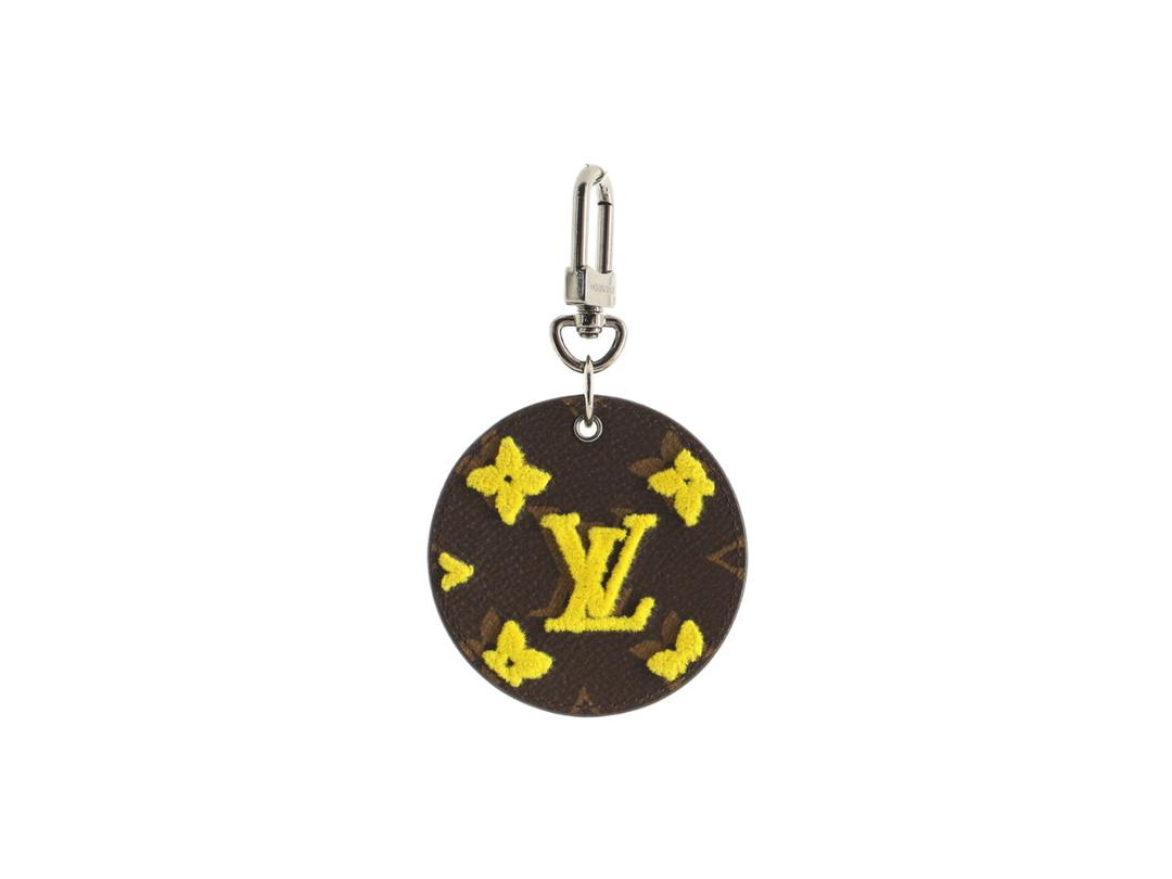 Louis Vuitton Louis Vuitton Round Bag Charm and Key Holder Monogram Tuffetage Canvas