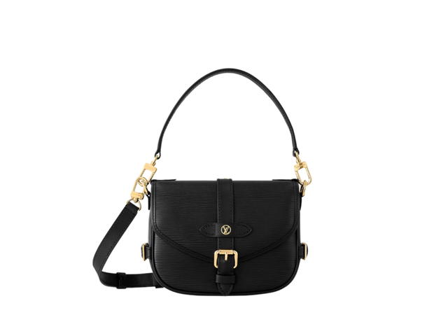 Louis Vuitton Louis Vuitton Saumur BB In Epi Grained Cowhide Leather With Gold-Color Hardware Black - view 1