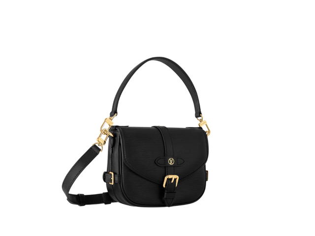 Louis Vuitton Louis Vuitton Saumur BB In Epi Grained Cowhide Leather With Gold-Color Hardware Black - view 2