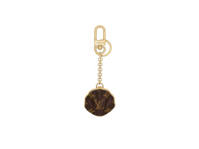 Louis Vuitton Louis Vuitton Shell Bag Charms and Key Holder Metal With Gold-Colour And Monogram Finish - view 1
