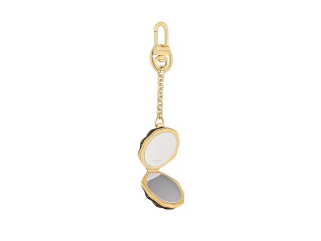 Louis Vuitton Louis Vuitton Shell Bag Charms and Key Holder Metal With Gold-Colour And Monogram Finish - view 2