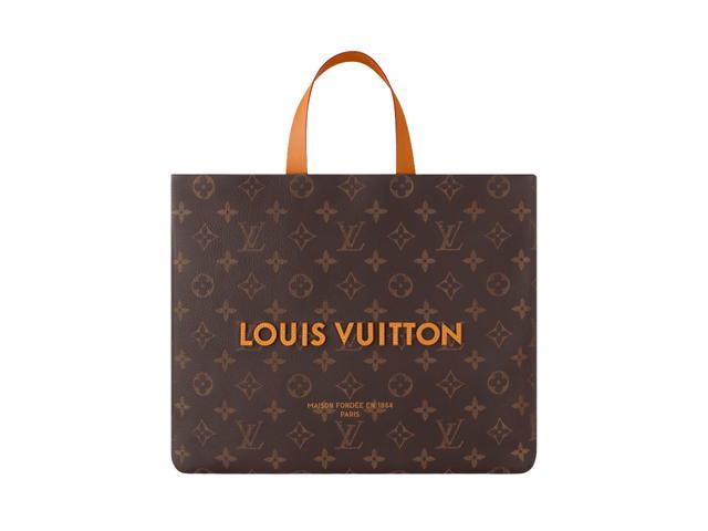 Louis Vuitton Louis Vuitton Shopper Tote MM In Monogram Calf leather With Aged-gold-tone hardware - view 1