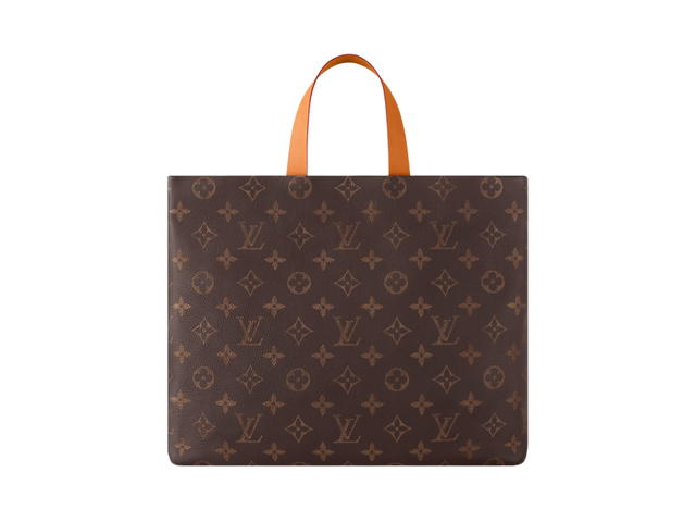 Louis Vuitton Louis Vuitton Shopper Tote MM In Monogram Calf leather With Aged-gold-tone hardware - view 2