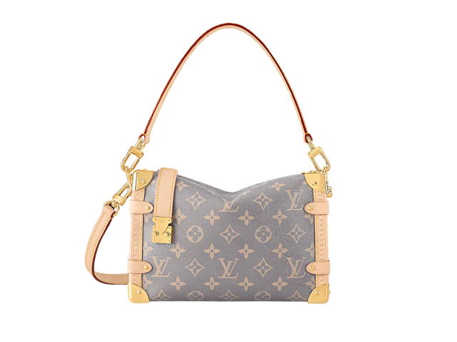 Louis Vuitton Louis Vuitton Side Trunk MM In Trianon Gray Coated Canvas Cowhide-Leather Trim With Gold-Toned Hardware - view 1