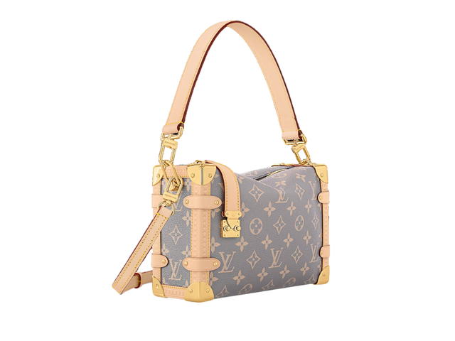Louis Vuitton Louis Vuitton Side Trunk MM In Trianon Gray Coated Canvas Cowhide-Leather Trim With Gold-Toned Hardware - view 2