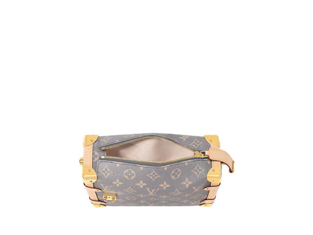 Louis Vuitton Louis Vuitton Side Trunk MM In Trianon Gray Coated Canvas Cowhide-Leather Trim With Gold-Toned Hardware - view 3