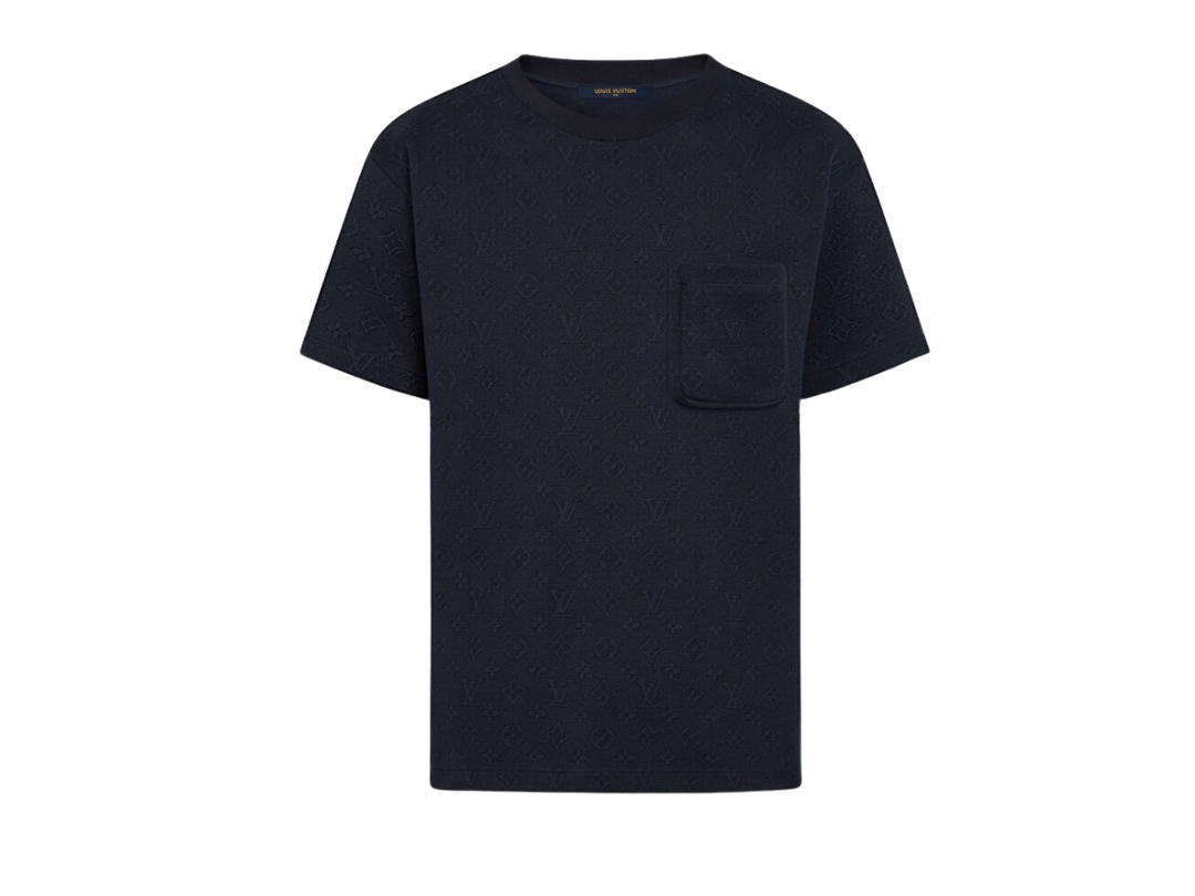 Louis Vuitton Louis Vuitton Signature 3D Pocket Monogram T-Shirt Dark Blue