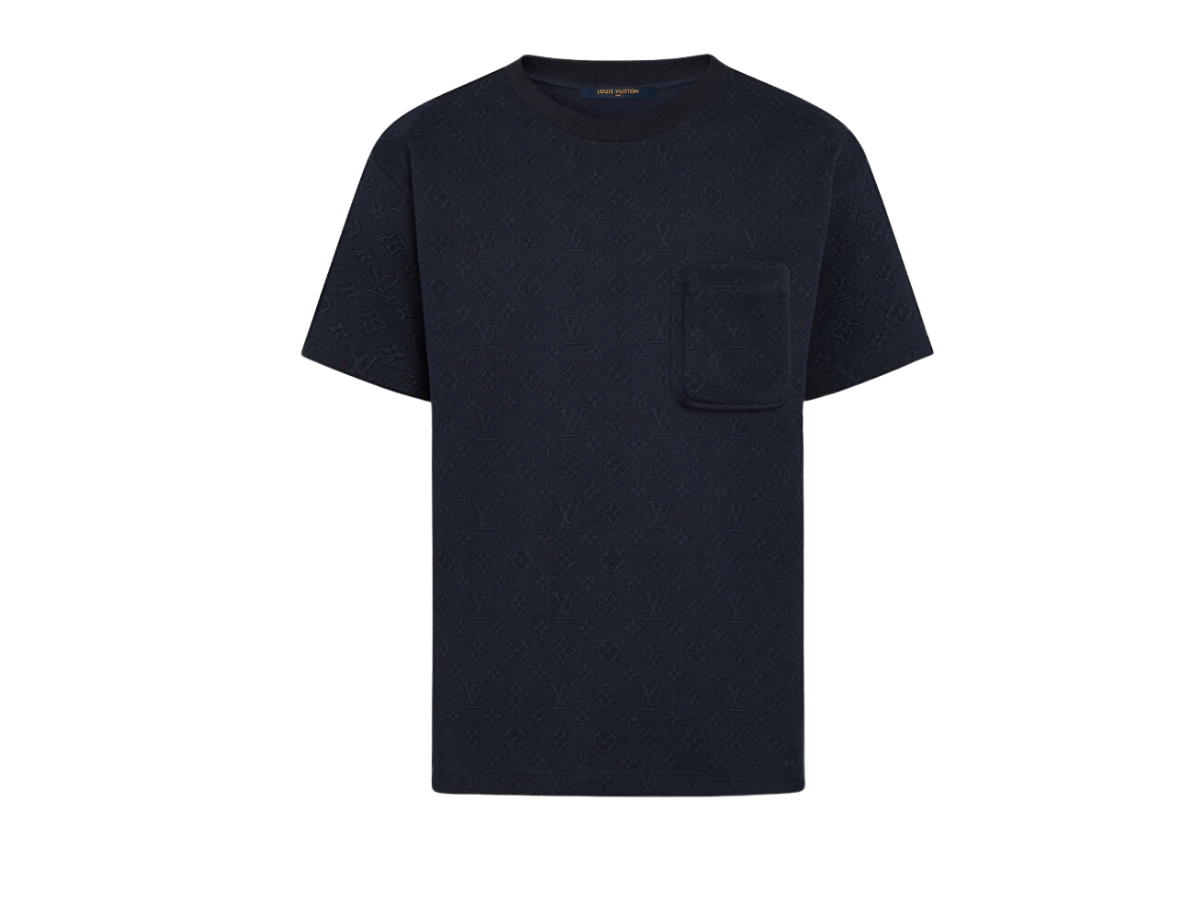 Louis Vuitton Louis Vuitton Signature 3D Pocket Monogram T-Shirt Dark Blue