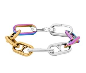 Buy Louis Vuitton Signature Chain Bracelet Multi in Metal with Gold/Silver/Rainbow-tone at Sasom – Authentic and Ready to Ship