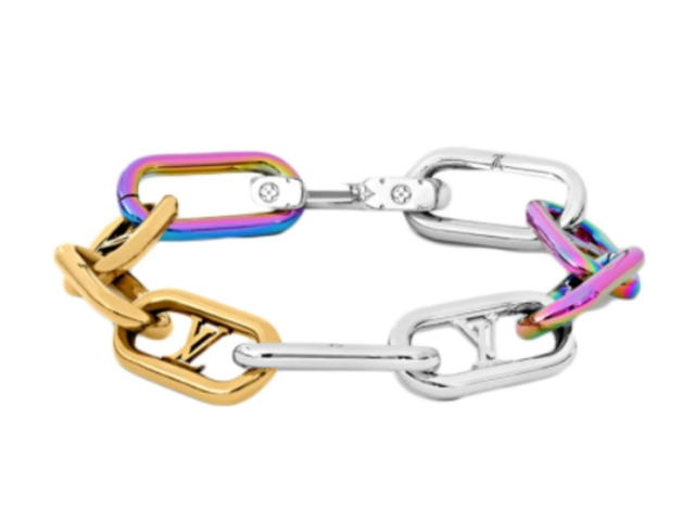 Louis Vuitton Louis Vuitton Signature Chain Bracelet Multi in Metal with Gold/Silver/Rainbow-tone - view 1
