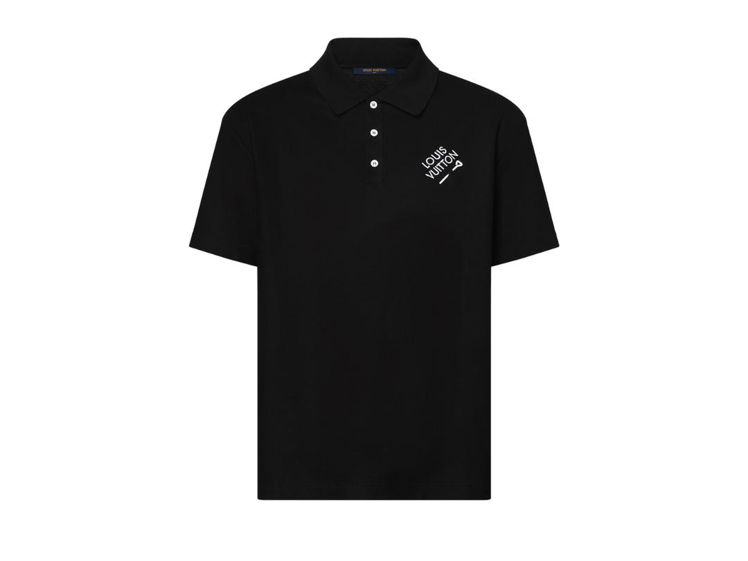 Louis Vuitton Louis Vuitton Signature Polo With Embroidery Black