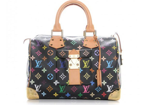 Louis Vuitton Louis Vuitton x Takashi Murakami Speedy Monogram 30 Black Multicolor - view 1