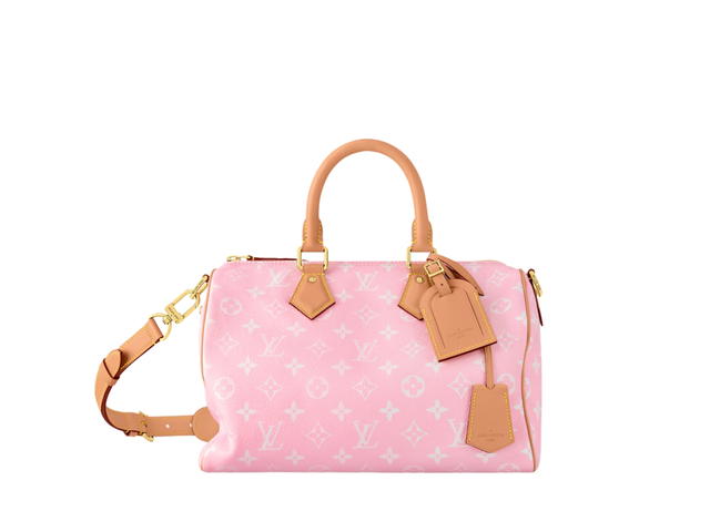 Louis Vuitton Louis Vuitton Speedy P9 Bandoulière 30 Calf-leather trim Lambskin lining Aged-gold-tone hardware Candy Pink - view 1