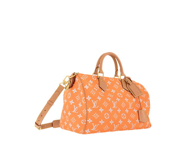 Louis Vuitton Louis Vuitton Speedy P9 Bandoulière 40 Calf-leather trim Lambskin lining Aged-gold-tone hardware Summer Peach - view 2