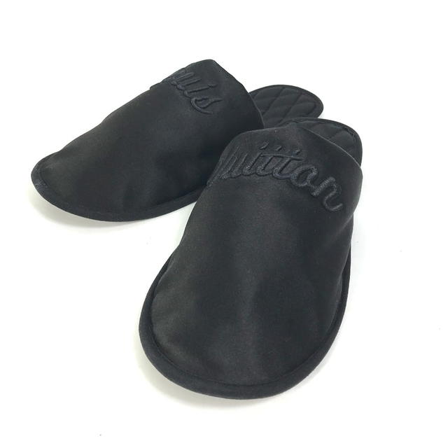 Louis Vuitton LOUIS VUITTON Sweet line LV logo shoes room shoes slipper Satin Black - view 2