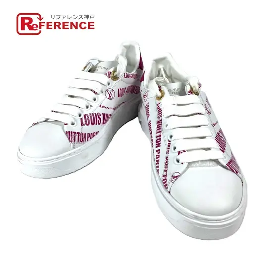 Buy LOUIS VUITTON Timeout line shoes shoes logo  sneakers Leather pink/White at Sasom – Authentic and Ready to Ship