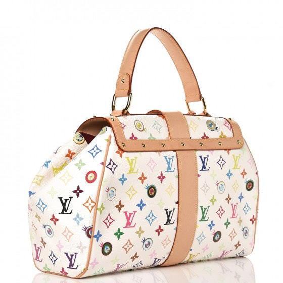 Louis Vuitton Louis Vuitton Top Handle Eye Love U You Murakami Monogram Multicolor Blanc White - view 2