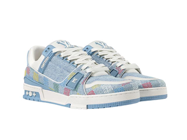 Louis Vuitton Louis Vuitton Trainer Sneaker Blue - view 2