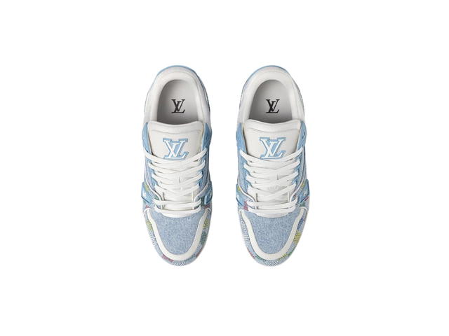 Louis Vuitton Louis Vuitton Trainer Sneaker Blue - view 3