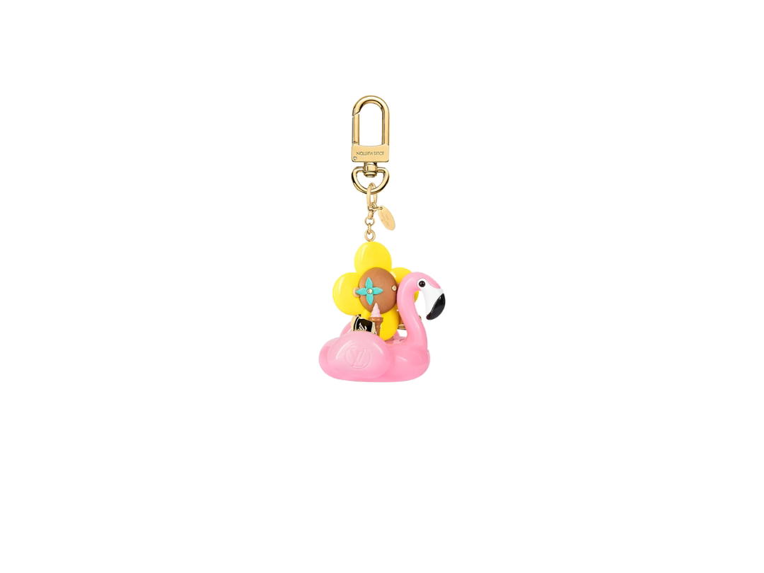 Louis Vuitton Louis Vuitton Vivienne Bag Charm And Key Holder In Wood Finishing With Gold-Color Hardware