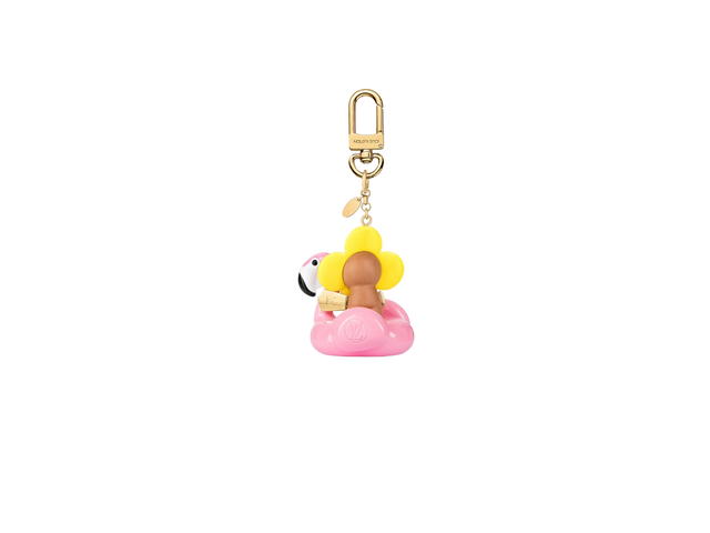 Louis Vuitton Louis Vuitton Vivienne Bag Charm And Key Holder In Wood Finishing With Gold-Color Hardware - view 2