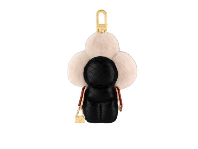 Louis Vuitton Louis Vuitton Vivienne Fashionista Bag Charm In Metal With Gold-Color Finish Black - view 2