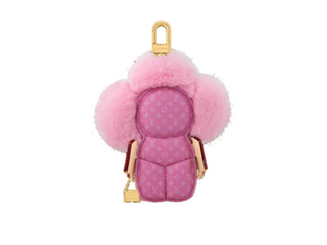 Louis Vuitton Louis Vuitton Vivienne Fashionista Bag Charm In Metal with gold-color finish Pink - view 2